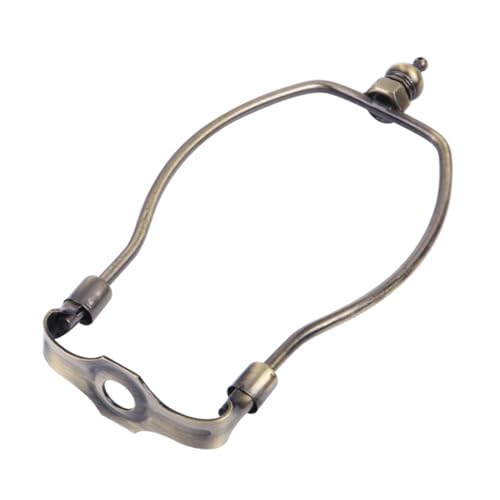 YARDWE ランプシェード用牛角ホルダー ブロンズ色 アイアンランプブラケット 照明器具用シェード取り付け具 テーブル フロアライト対応