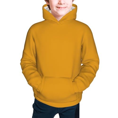 Goldenrod Kid Hoodies Boys Sweatshirts Girls Pullover with Pocket3