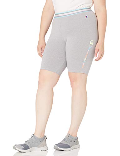 Champion Women's Plus Authentic Bike Short, Oxford Gray, 4X
