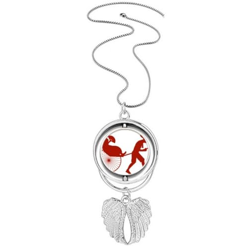 Bijoux Collier Jinrikisha Chine et pendentif ailes d'ange à offrir en cadeau