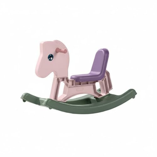 Poney à chevaucher rose et cheval à bascule évolutif pour motricité enfant