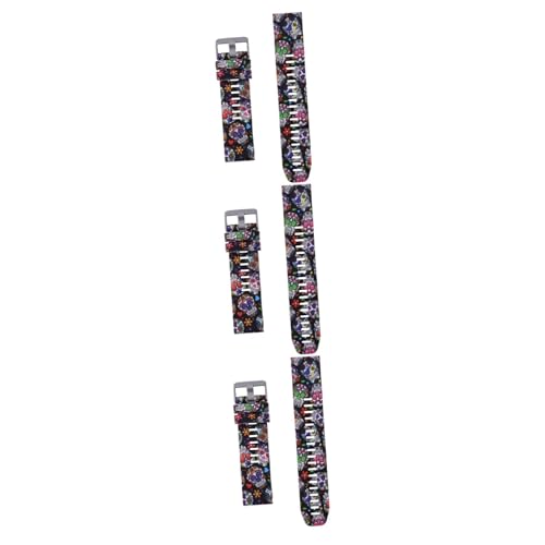 Bracelets de montre connectée UKCOCO en silicone crâne pour modèles 5/935/945