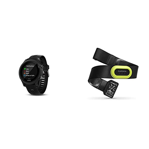 Garmin 010-01746-00 Forerunner 935 Running GPS Unit (Black) & HRM-Pro, Premium Heart Rate Monitor Chest Strap, Real-Time Heart Rate Data and Running Dynamics, Black