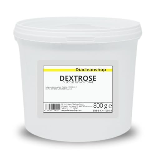 Dextrose 800g – Glucose Monohydrat - Traubenzucker Pulver – Lebensmittelqualität
