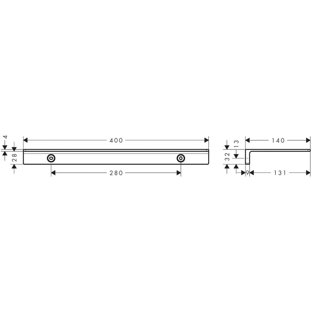 hansgrohe AddStoris S - Duschablage, Duschregal, Badezimmerregal, Ablage für Waschtisch, Badezimmer Zubehör, Brushed Bronze, 41794140