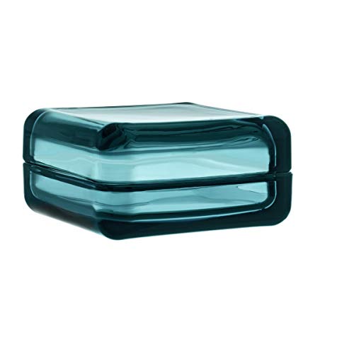 Vitriini Glasschaukästchen Glas seeblau/Größe 2/10,8 x 10,8cm