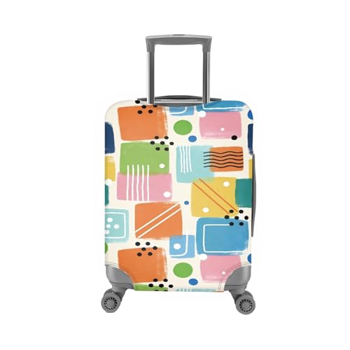 Luggage Cover Elastique Vert et Orange pour Repérer sa Valise XL