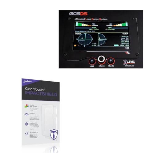 BoxWave Screen Protector Compatible with XLRS GCSD5 Central Display (17.3 in) - ClearTouch ImpactShield (2-Pack), Impenetrable Screen Protector Flexible Film