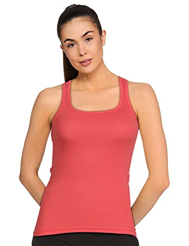 Image of Van Heusen Women's Racerback 100% Cotton Tank Top | Super Combed Cotton | Breathable Fabric | Anti-Bacterial Tech | Color Fresh Technology | Keeps You Fresh | Sweat Absorbent | Everyday Comfort | Style 11202 | Available in Pack of 1 & 2