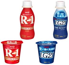 Amazon 明治ヨーグルト4種類 R 1ヨーグルト R 1ドリンクタイプ プロビオlg21 ドリンクタイプ セット 112ml 12本 4種類 48本入り 不明 食品 飲料 お酒 通販