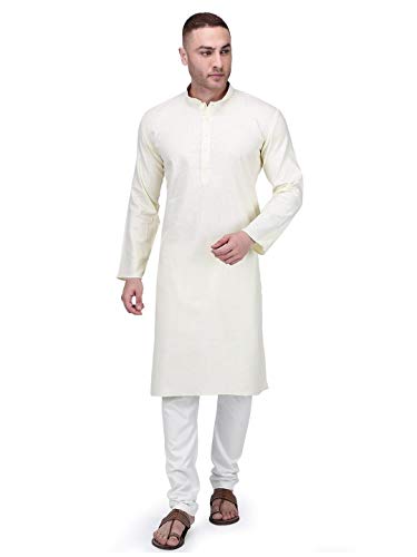 Image of Rajubhai Hargovindas Men's Premium Cotton Solid Kurta