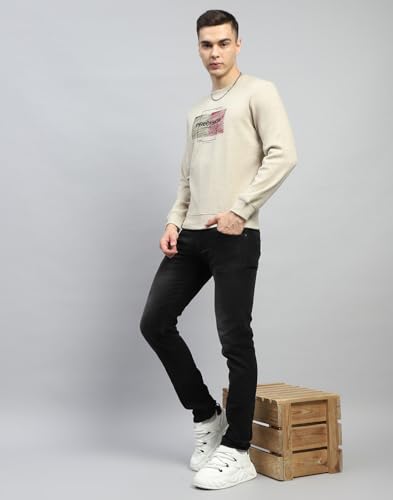 Image of Monte Carlo Mens Printed Round Neck Full Sleeve Sweatshirt (224066139)
