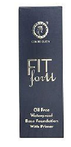 Image of Colors Queen Fit For U Oil Free Foundation with Primer - Natural, 50 ml | Long Lasting & Waterproof, Medium to Full Coverage, Weightless Matte Finish | Liquid Foundation for Face Makeup
