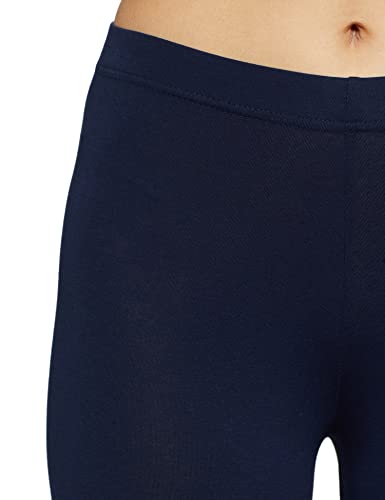 Image of GO COLORS Soft Cotton Stretch Cropped Leggings for Women | Breathable, Mid Rise