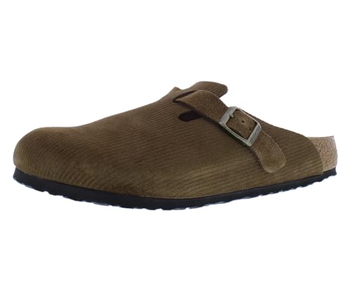 Birkenstock Boston Unisex Shoes Size 12, Color: Corduroy Dark Tea-Brown