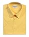 Gioberti Men's Short Sleeve Solid Dress Shirt, Banana, M