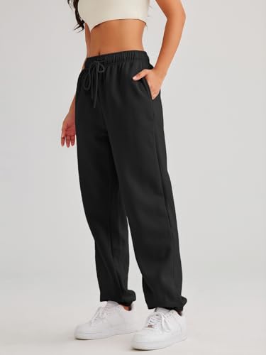 AUTOMET Women's Casual Baggy Fleece Sweatpants3