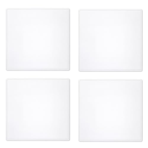 4 Piezas Cubierta De Interruptor Empotrado, Tapa Ciega Para Enchufes 8,6 x 8,6 Cm, Placa Protectora De Pared Para Interruptores, Instalación Fácil, Color Blanco, Para Enchufes No Usados