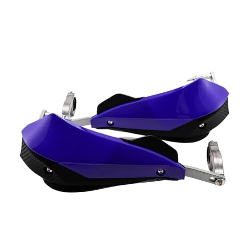 Protège-mains de moto universels 22mm 25mm 28mm bleu pour Honda Suzuki