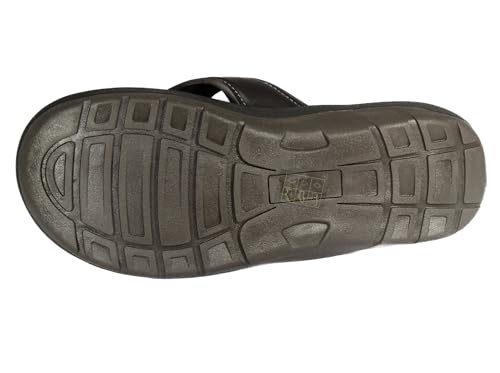 ZEP-PRO NCAA Men's Collegiate Brown Flip Flop Sandal2