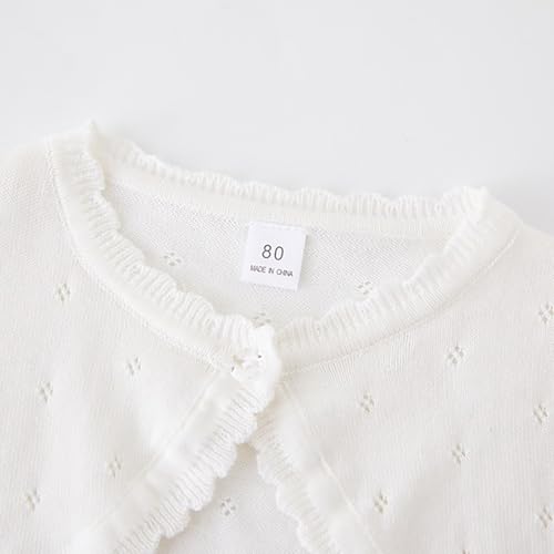 Toddler Kids Girls Cable Knitted Cardigan Sweater Shrug Button Closure Lace Cropped Long Sleeve Tops Outwear3