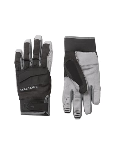 SEALSKINZ Sutton Waterproof All Weather MTB Glove, Black/Grey, L