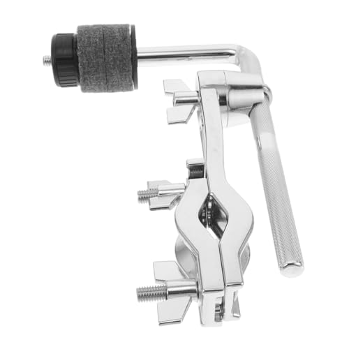 Abrazadera ajustable para batería, brazo cromado para platillo, accesorio duradero para bateristas de jazz que mejora comodidad y desempeño miniatura 1