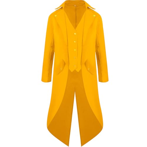 Costume cosplay costume de fête d'Halloween veste longue col montant rétro