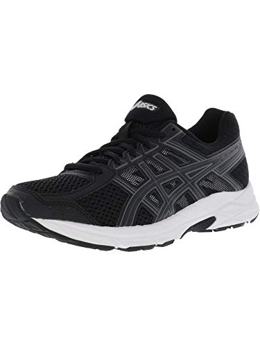 ASICS Women's Womens Gel-Contend 4 Athletic Shoe, Black/Black/Carbon, 5.5 Medium US