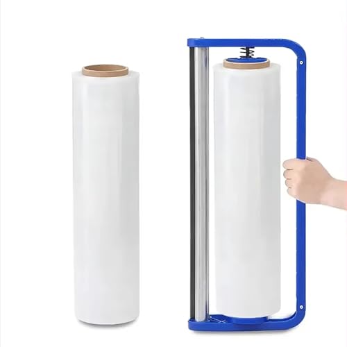 Macchina di imballaggio Elasticizzato Portatile, distributore di Film efficiente con tiratore di Film tagliabile, Ideale per imballaggi Alimentari in ristoranti e supermercati