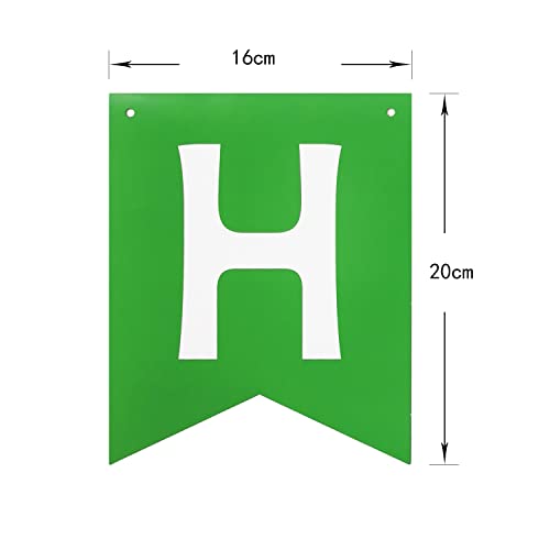 Image of Letjolt Green Happy Birthday Banner Green Garland 13pcs