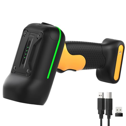 Inateck Industrial Barcode Scanner Bluetooth 1D 2D QR Code Scanner Wireless with IP67 Waterproof and Dustproof Handscanner with App & SDK BCST-75