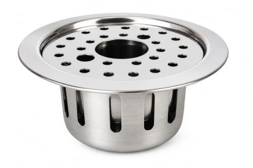 Image of Stainless Steel Centre Hole Round Floor Drain 5 Inch | Anti Cockroach Bathroom Drain Jali | Floor Trap Cover