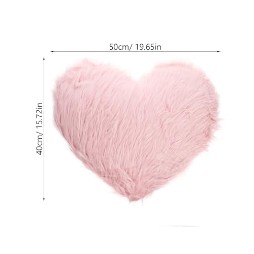 Cadeau Saint-Valentin idéal : coussin en forme de cœur peluche douce