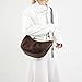 Fashionable Shoulder Bag Stylish Half Crossbody Purse PU Leather Pleated Handbag Underarm Bags for Everyday Use