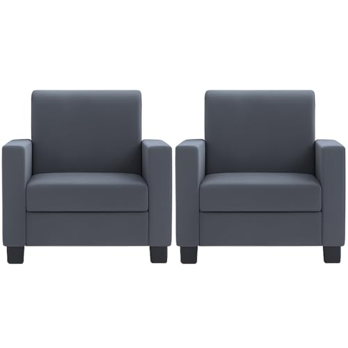 Image of FURNY Kyoto 5 Seater Fabric 3+1+1 Sofa Set (Dark Grey) Velvet Finish | Durable Comfort | Ideal for Living Room