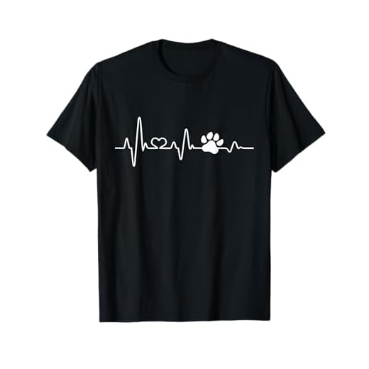 Hundepfote Herzschlag Hund Hundeliebhaber Geschenk Hunde T-Shirt