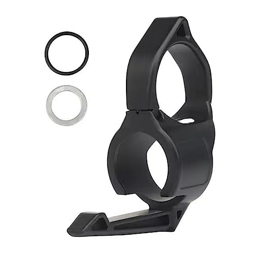 ACEXIER 1inches Flashlight Finger Ring, Convenient Pocket Clip Great Compatibility Practical Lightweight Flashlight Adapter Ring Nylon for 2.2cm Inner Diameter (Black)