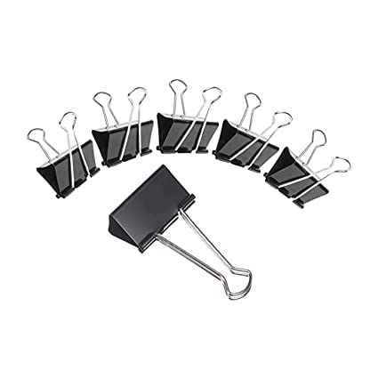 Image of Bambalio Binder Clips 32mm Black Set of 2 Dozen(Pack of 24)