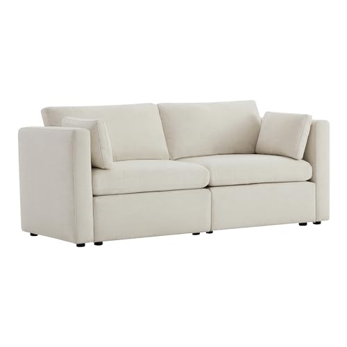 Image of CHITA 78 inch Modular Sectional Sofa,2 Seat Modular Couch, Linen