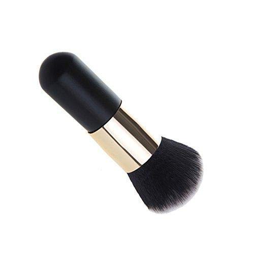 Face Powder Makeup Brush, Single Large Blush Brush for Blending Makeup Black Golden