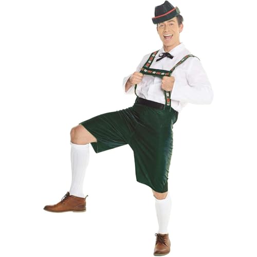Morph Lederhosen Men Costume, Bavarian Oktoberfest Outfit, German Traditional Attire for Men, Festive Celebration Wear, X-Large by Morph - Image 4