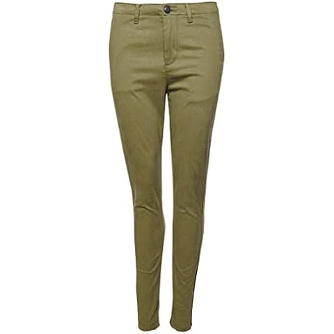 Superdry Women's City Chino Trousers in Olive Cover