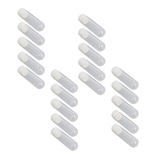 Image of Othmro 30ml 50pcs Plastic Lab Centrifuge Tubes, 28*92mm Vial Test Tube Sample Storage Container Liquid Centrifuge Tube Round Bottom With Internal Screw Cap for Beads Yeast Specimen Sample Laboratory