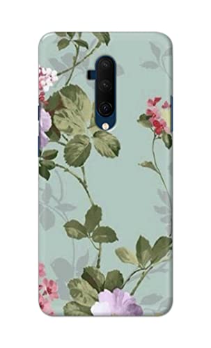 Image of Printed Hard Back Cover Case for OnePlus 7T Pro | OnePlus 7 Pro Back Cover (Floral Painting) -702