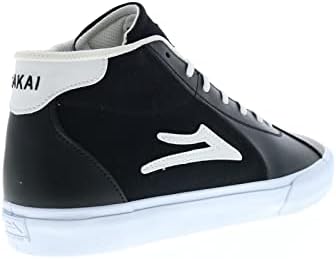 Lakai Flaco II Mid Black/White Leather 12 D (M) | Image 7