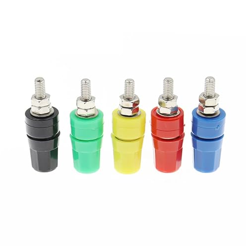 Conector banana 4 mm y terminal de cobre M4 para chasis de fuentes de alimentación