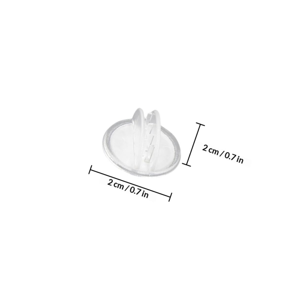 STOBAZA Porte-étiquettes Plastique pour Rayons Supermarchés et Centres Commerciaux, Lot de 25 Clips Publicitaires Élégants Base Adhésive pour Affichage Polyvalent