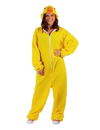 Rubies Disfraz Pato para adulto, Talla unisex, Jumpsuit con capucha, Oficial Rubies para Carnaval, Cumpleaños, Fiestas, Halloween | Ya disponible en tu tienda friki favorita! En mundofriki.es!