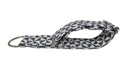 Windhundhalsband,Martingale fürSaluki,Whippet,Italian Greyhound, Lurcher und Windhund oder Greyhound (Br. 5 cm/45/50 cm 17,7/19,6 Zoll, Model sw 511